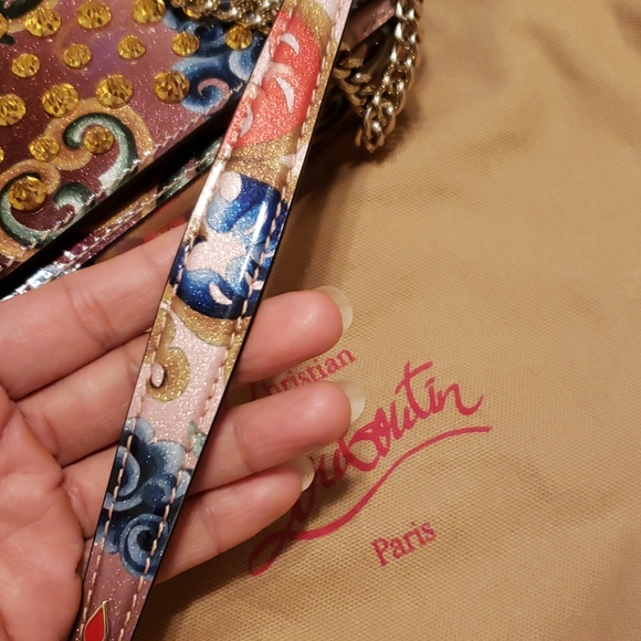 * SOLD*Christian Loubiton crossbody clutch bag - Picture 4 of 11
